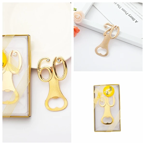

(30Pc/lot) 70th Wedding decoration favors of 50th Gold wedding Celenration gifts For Guest favors and 60th Party favors
