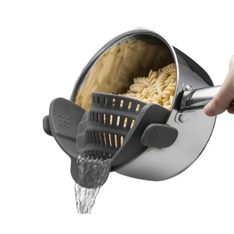 

Brand-new best-selling kitchen household instant noodles hot water filter silicone pot bowl funnel filter kitchen dishwasher