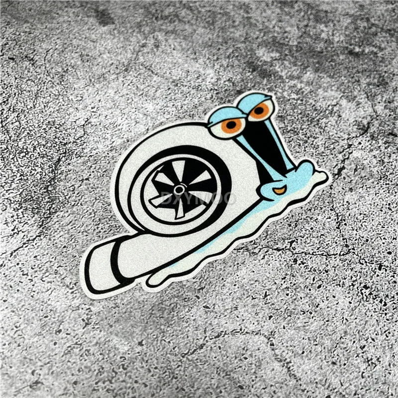 

Наклейки на автомобиль DXYMOO с забавным изображением улитки, турбо-скорости, для авто