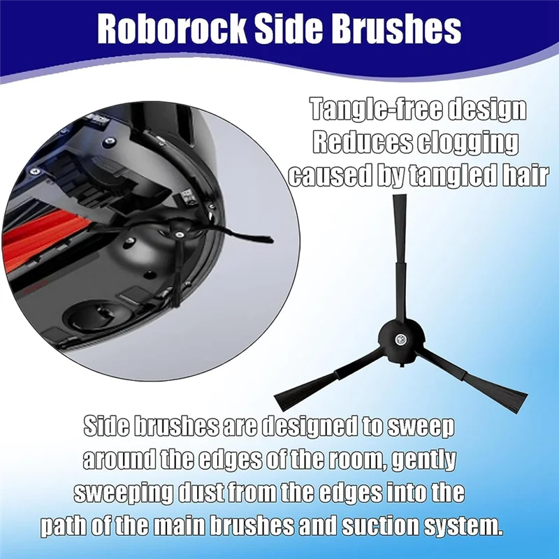 Stabilna Szczotka Główna Boczna Filtr Hepa Części Zamienne Plastik Jak Pokazano Do Roborock S8 S8+ S8 Pro Ultra S8 Plus Robot Odkurzacze