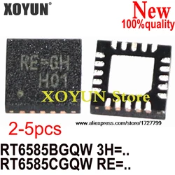 (2-5piece)100% New RT6585BGQW RT6585B For Code : ( 3H=2M 3H=.. ) RT6585CGQW RT6585C For Code : ( RE=6H RE=.. ) QFN-20