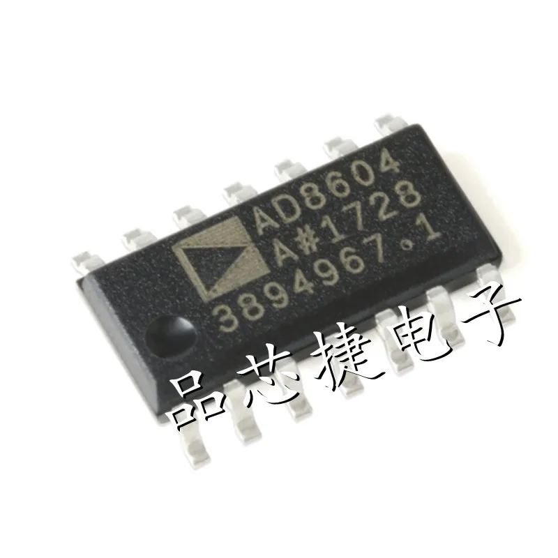 

10pcs/Lot AD8604ARZ-REEL Marking AD8604 A SOIC-14 Precision CMOS, Single-Supply, Rail-to-Rail Operational Amplifiers