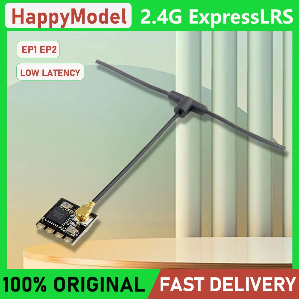 HappyModel EP1 EP2 EPW5 2.4G ExpressLRS ELRS Nano Long Range Receiver RX for ES24TX Series RC Airplane FPV Long Range LR4 LR7