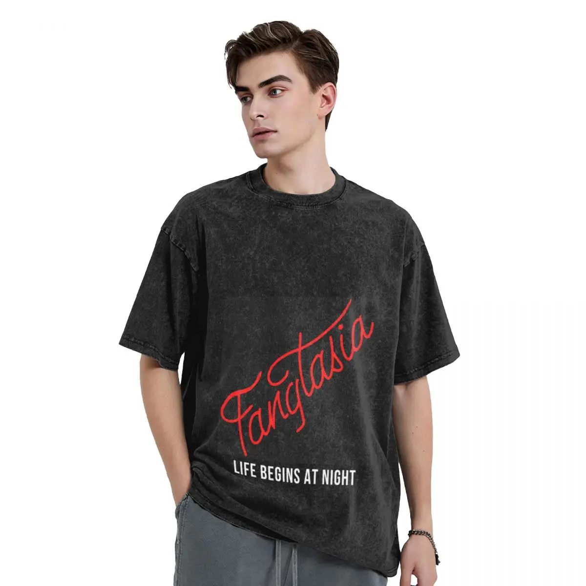 

Fangtasia T-Shirt oversized t shirt man t shirt korean fashion men workout shirt