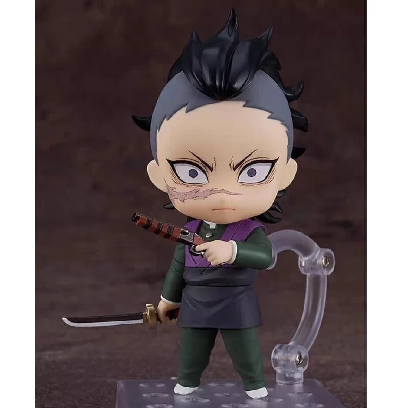 

No 2505 Shinazugawa Genya Q Version Posable Action Figure With Interchangeable Faces Collectible Anime Model Q Version