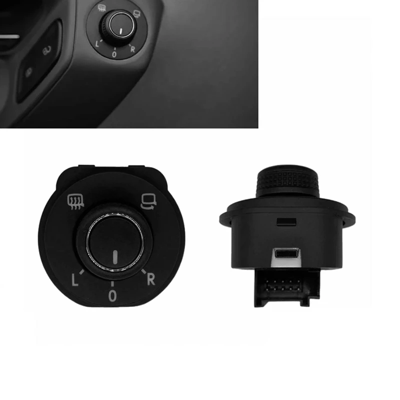 6RD959565D Electric Rear View Mirror Adjuster Switch Knob For VW POLO 6R 2011-2016 Mirror Control Folding Button