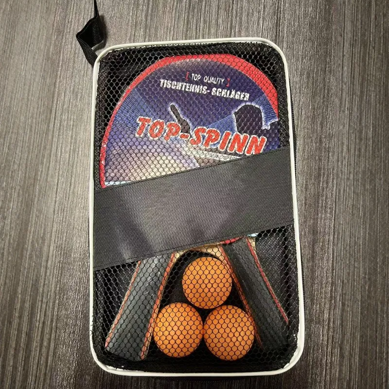 

Table Tennis Racket Professional Horizontal Racket Beginner Student Double-sided Reverse Glue Two Racket Three Ball Dribbling