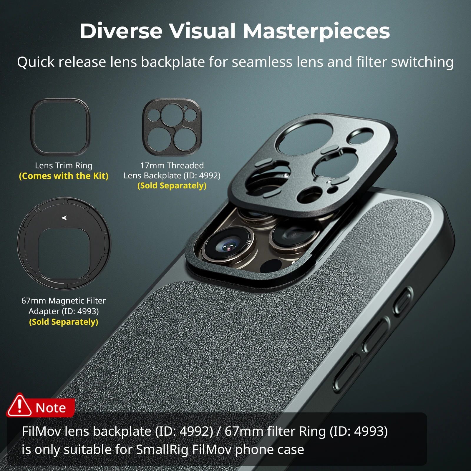 SmallRig Mobile Video Cage for iPhone 16 Pro for iPhone 16 Pro Max for Take Video, Shooting Can Quick Release Handles Tripods