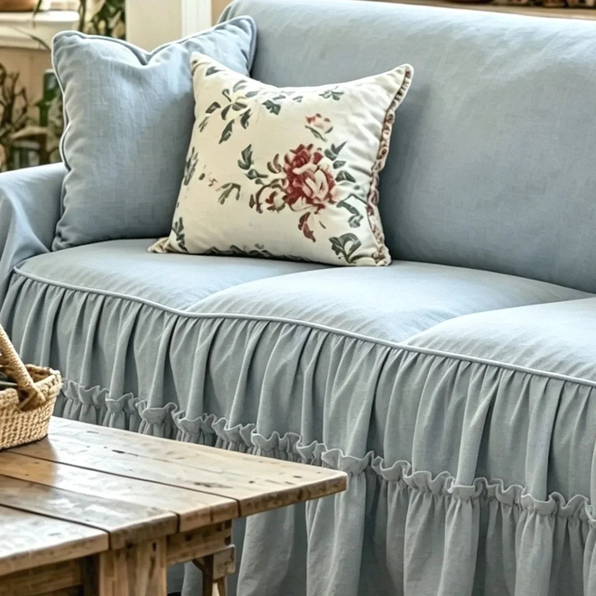 French Cream Wind Solid Color Universal in All Seasons Whole Cover Pure Cotton Single Piece Sofa Towel Cover Cloth Back Cotton