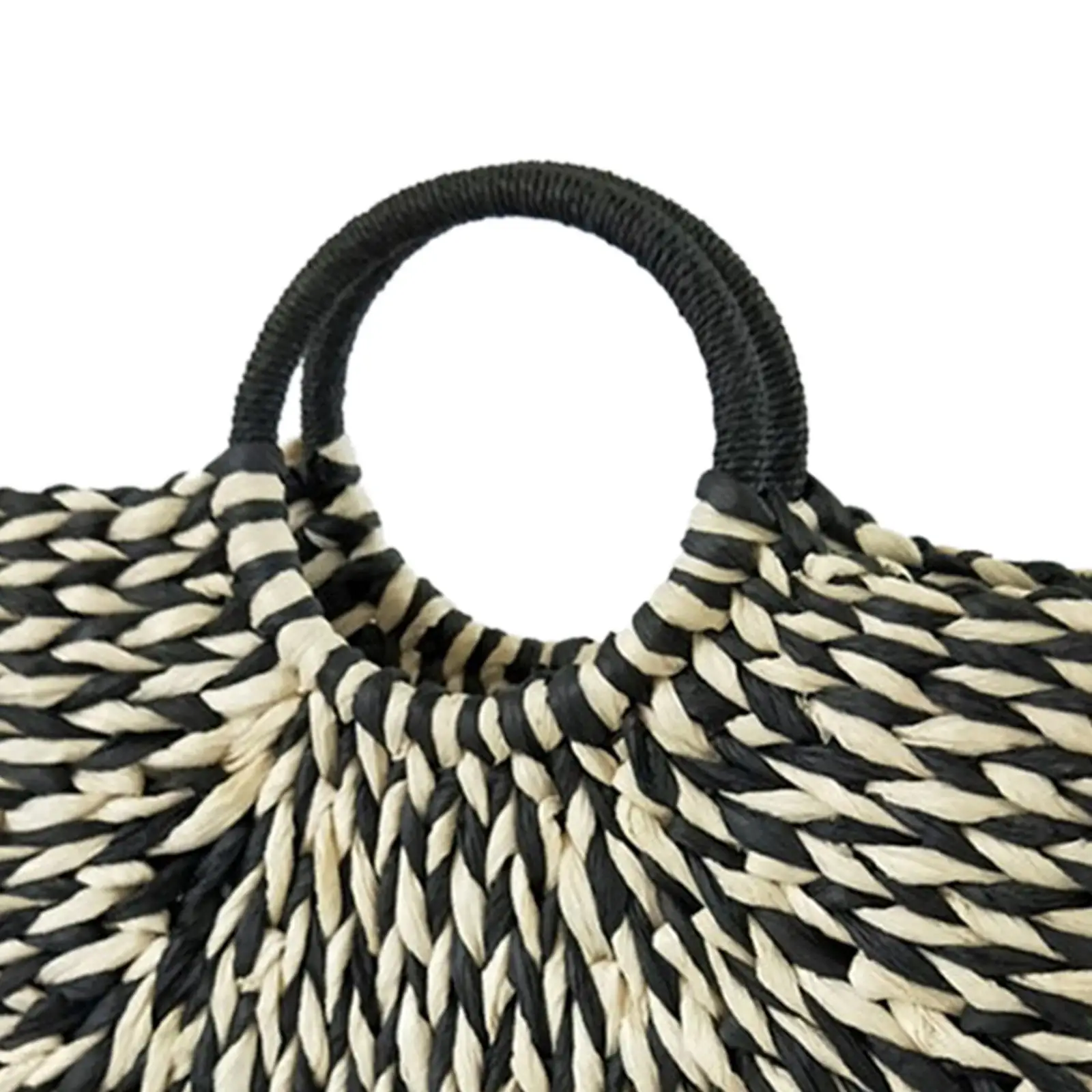 Fashion Straw Handbag Top Handle Satchel Tote Handmade Weaving Bag for Holiday Casual Party Vacation