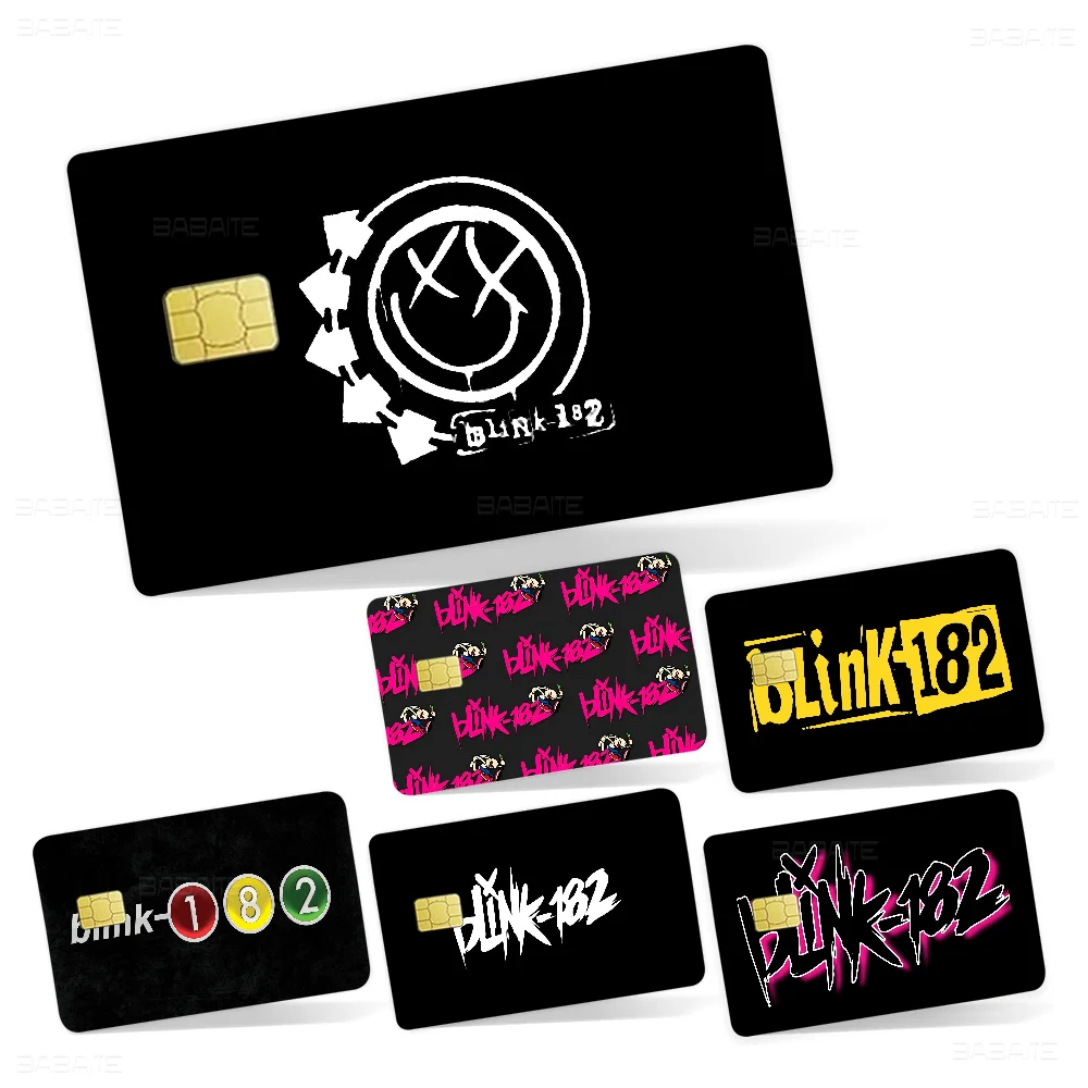 Blink 182 Punk Smile Anmie Sticker Film Skin Cover for Credit Card Debit Bank Card Front