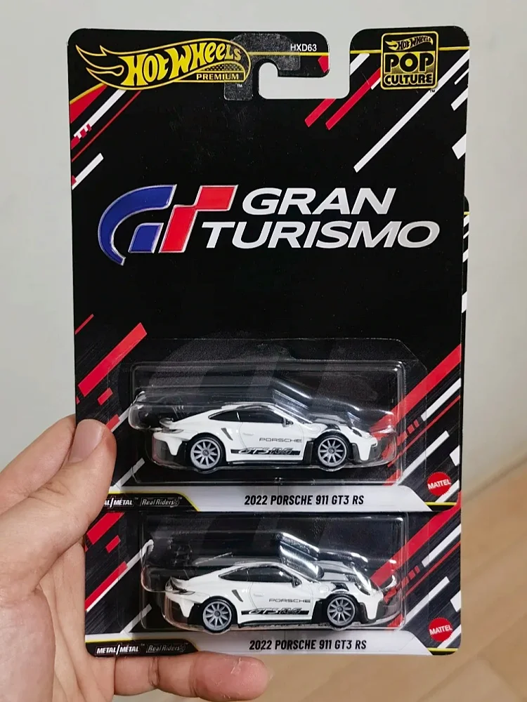 Hot Wheels Premium 2026 nouvelle Culture Pop 2022 Porsche 911 Gt3 Rs Gran Turismo 1:64 modèle de voiture moulé sous pression jouet de véhicule à collectionner