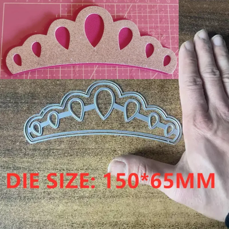 Dot Crown Metal Cut Dies Stencils for Scrapbooking Stamp/Photo Album Decorative Embossing DIY Paper Cards