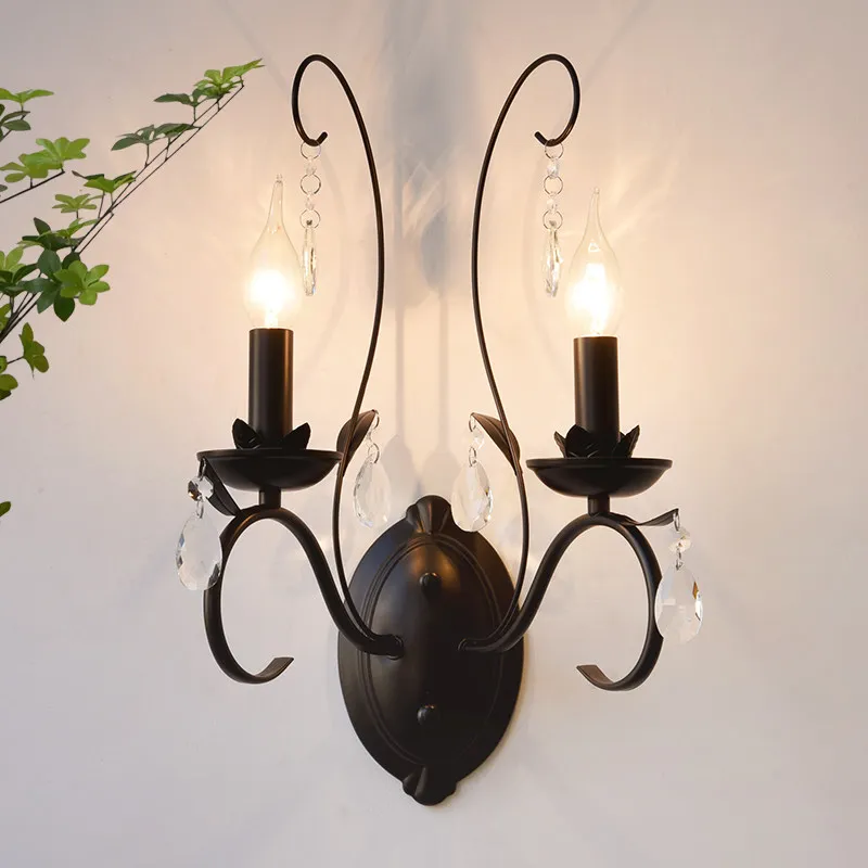 

Новинка 2026 года: Черный винтажный настенный светильник с LED-лампами в индустриальном стиле для дома, ресторана, отеля, прикроватной зоны