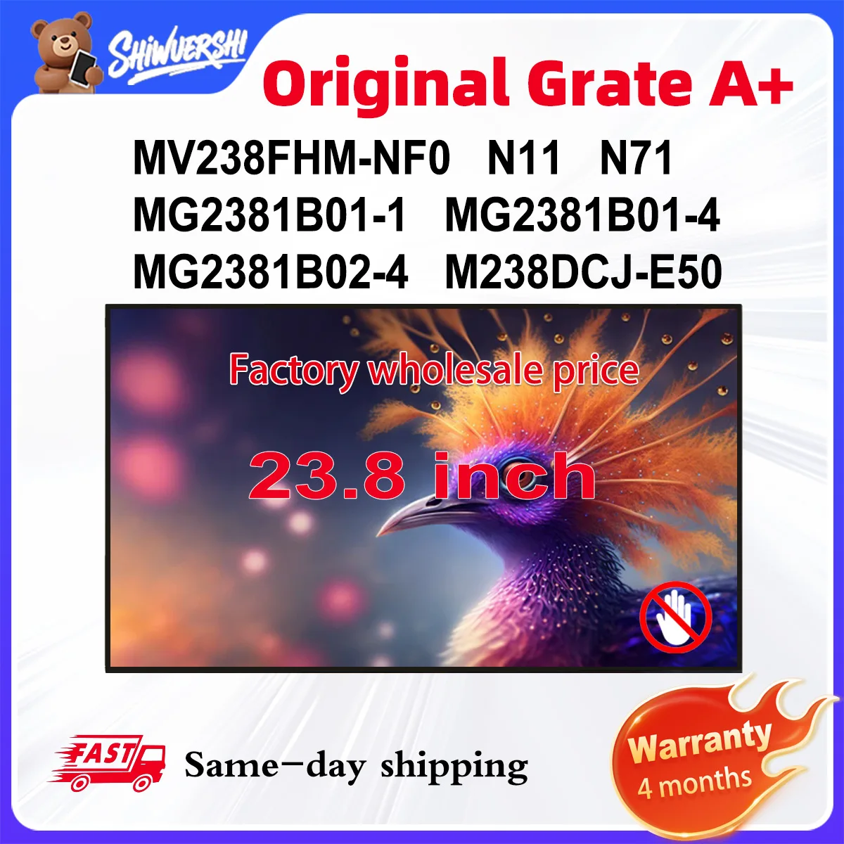 

Новый ЖК-экран A+ 23.8'' MV238FHM NF0 N11 N71 MG2381B01-1 MG2381B01-4 M238DCJ-E50 M238DCJ E50