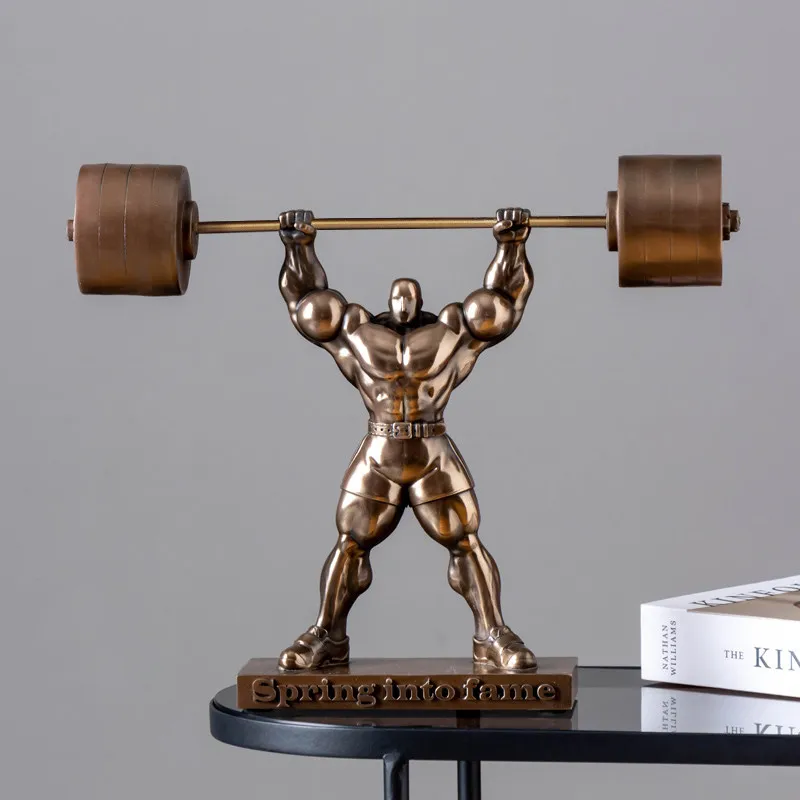 Modern Style Abstract Strongman Model Becomes Famous Overnight,Featuring Muscular Men,Living Room Crafts,Sculptures Ornaments