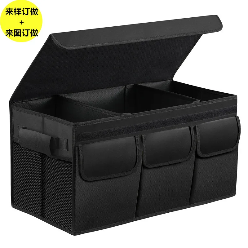 

Car Trunk Organizer Large-Capacity Foladable Storage Box High-Density Oxford Cloth Waterproof Auto Boot Organiser For Travel
