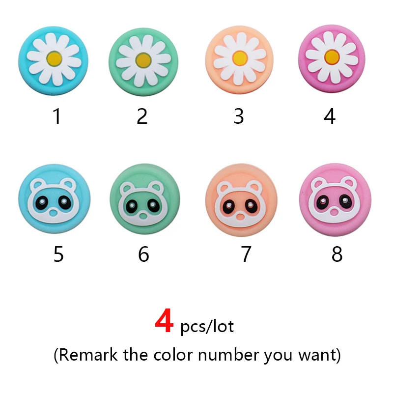 4 Buah Aksesori Tutup Tongkat Pegangan Silikon untuk Tutup Pelindung Sakelar Nintendo Joycon untuk Pengontrol Joystick Gamepad NS Lite