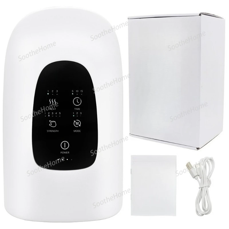 Electric Finger Massager, Palm Finger Air Pressure Kneading Hot Compress, Intelligent Wireless Multi-functional Hand Massager