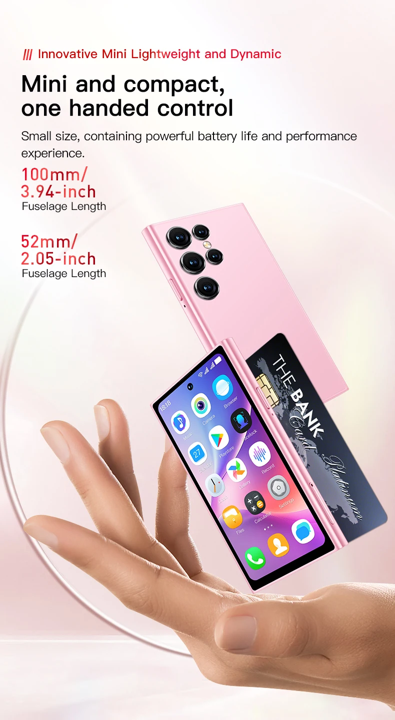 ONEMYTH S25 Pro 3G Smartphone 4.0inches MTK 2GB RAM 16GB ROM Dual SIM Card 5MP 2000mAh Type-C Android Cellphone Face Unlock