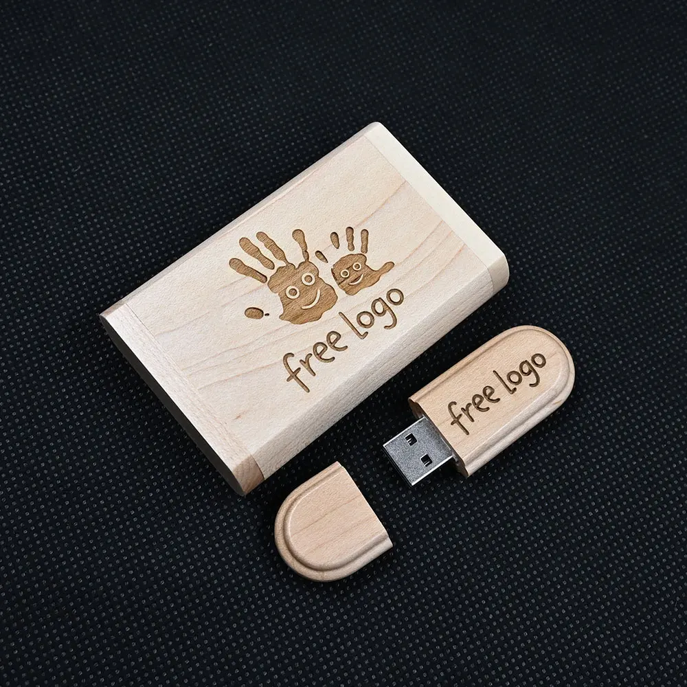 10pcs/lot USB 2.0 Wooden Usb 64gb USB Flash Drive Pendrive 4GB 8GB 16GB 32GB 64GB Memory Stick for Gift (Free Custom LOGO) view 5