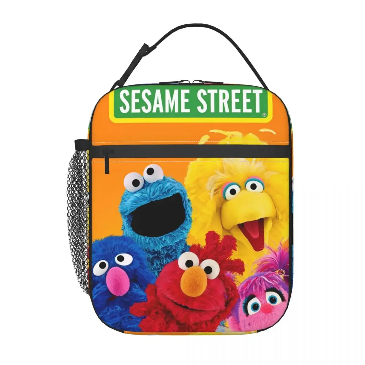 Izolowane pudełko na drugie śniadanie S-Sesame Streets Akcesoria Cookie Monster Cartoon Pojemnik na drugie śniadanie Wielofunkcyjna lodówka