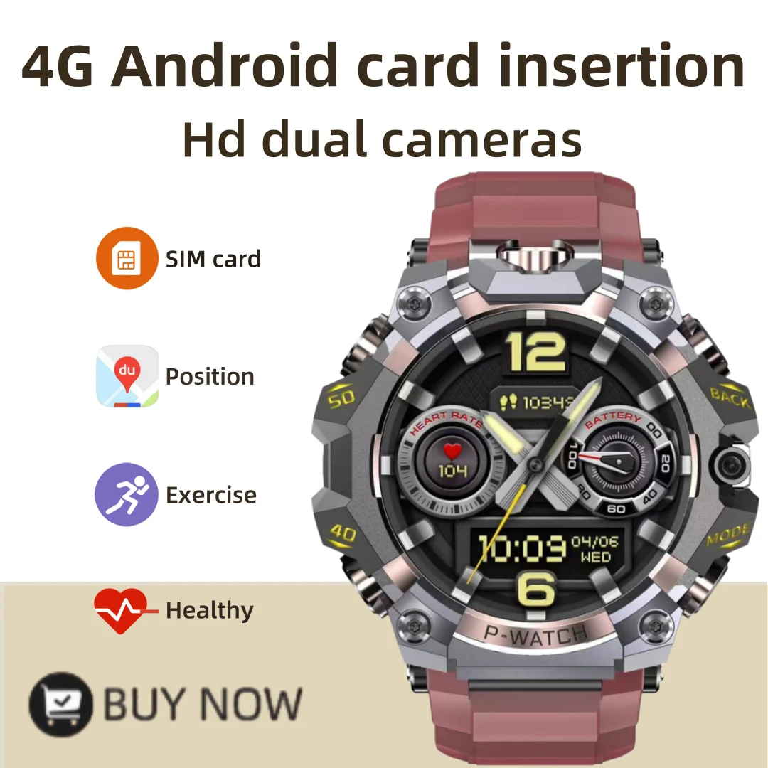 

5G 1,5-дюймовые умные часы Amoled HD 800 Вт с двойной камерой SiM-карта WIFIGPS Музыкальные часы IP68 Водонепроницаемые мужские и женские часы