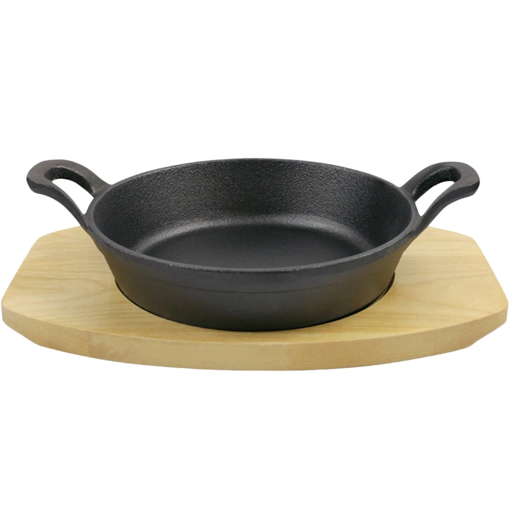 

1Set Mini Egg Frying Pan Non-Stick Surface Flat Base Heat Distribution Efficient Cooking Daily Use Kitchen Pan for Breakfast