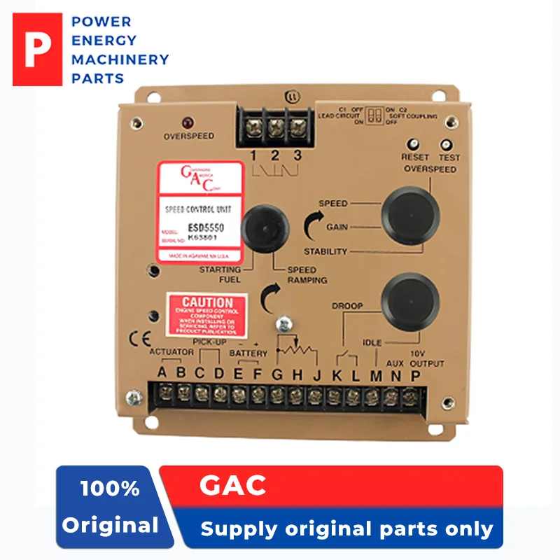 Original GAC ESD5550E Diesel Engine Speed Control Unit Governor Controller generator set spare parts