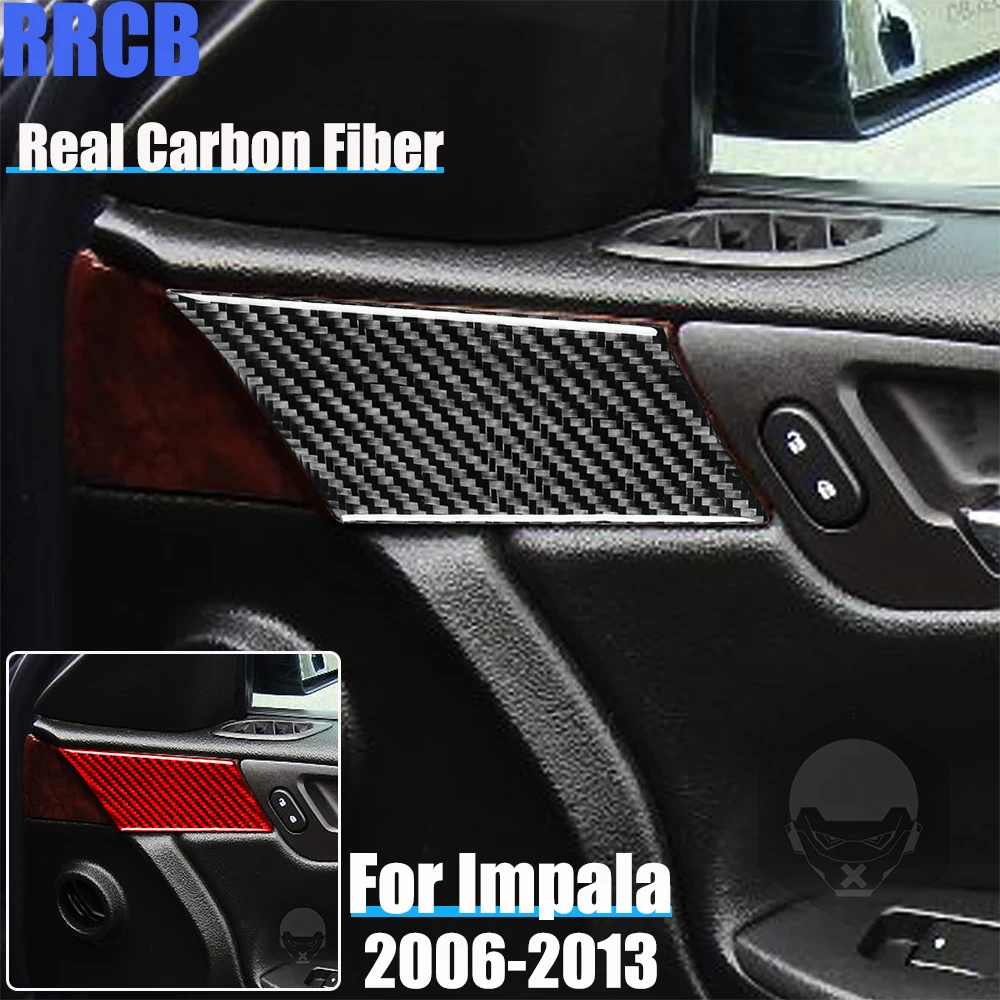 

Real Carbon Fiber Car Accessories Door Handle Panel Decorative Trim Soft Cover Sticker For Chevrolet Impala 2006-2013