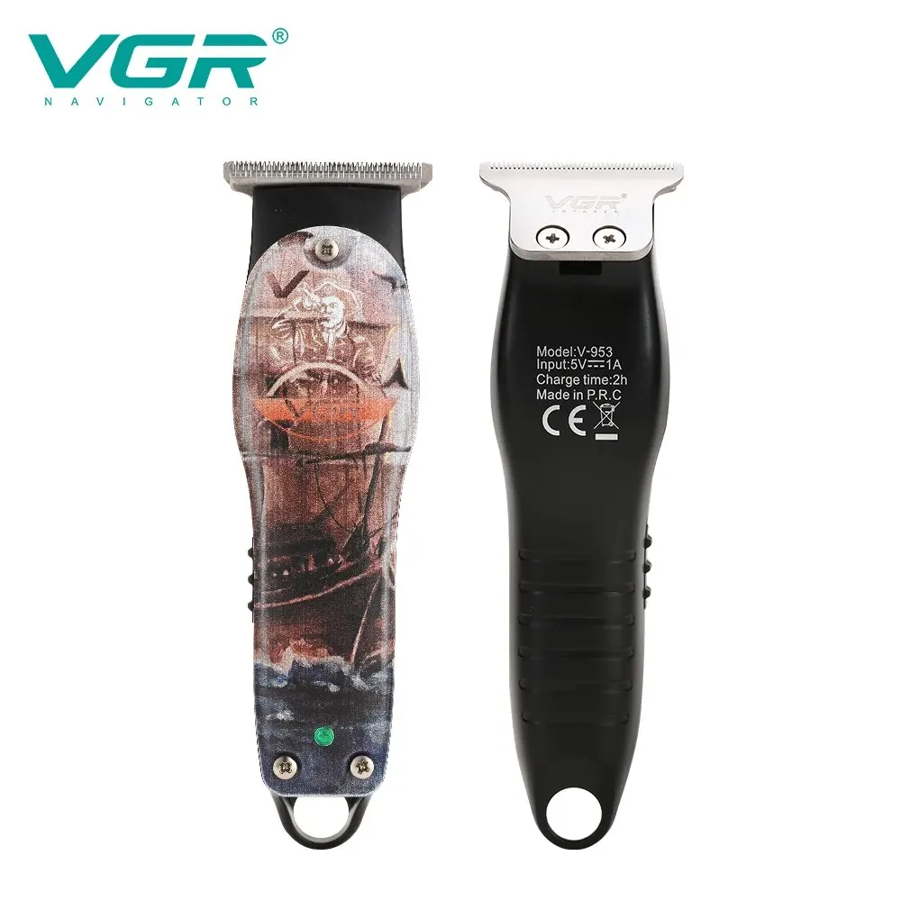 VGR Cross-border New Graffiti Shaver Electric Clipper Professional Electric Hair Clipper Engraving Oil Head Electric Fader V-953