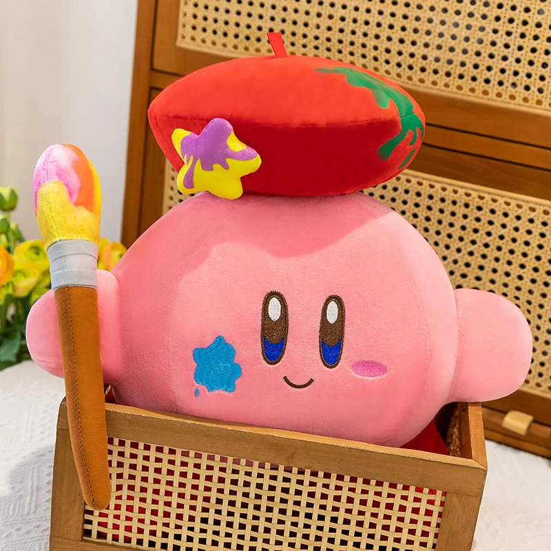 Large size New The Artist Kirby Plush Toy Cute Stuffed Doll Cartoon  Prize Big Hug Pillow Gift for Kids Birthday Room Decoration view 4