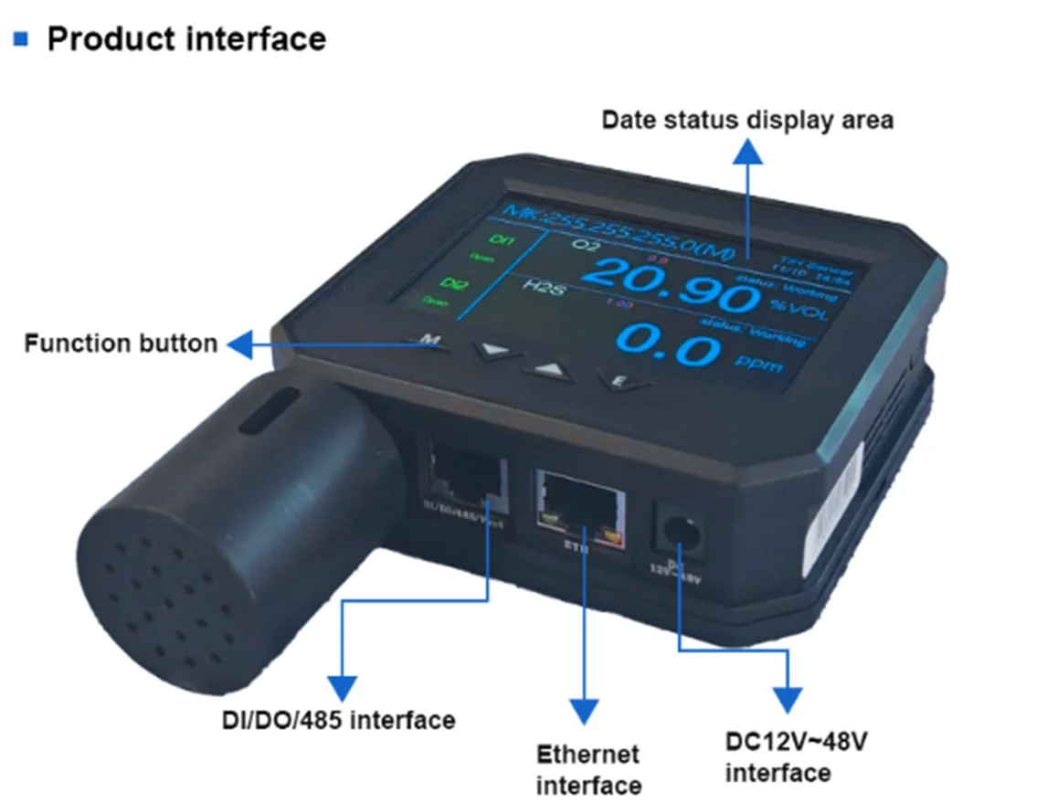 2026 Temperature & Humidity 4-IN-1 Environmental Sensor with IP55 Rating and -20~85 Range Temperature and Humidity Data Logger