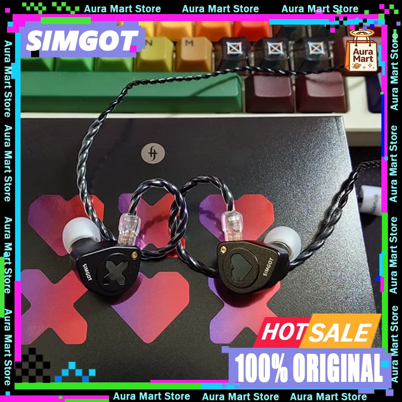 

Original SIMGOT EW300 DSP Earphones Wired 1DD+1PLANAR+1PZT HiFi Anti Interference Without Bottom Noise Monitor Gaming Earbuds