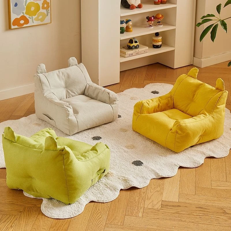 INS Schattige Baby Luie Bank Mini Zitzak Katoen-ramee Casual Zetel met Vulling Kinderbank Lezen Tatami kindermeubilair