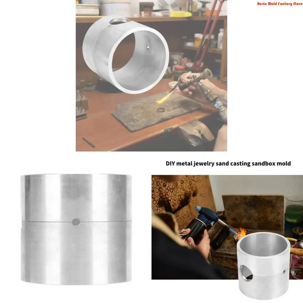 

MXME Heat Resistant Sturdy Aluminum Alloy Casting Container Jewelry Making Tool Convenient for Craftsmen Casual Use