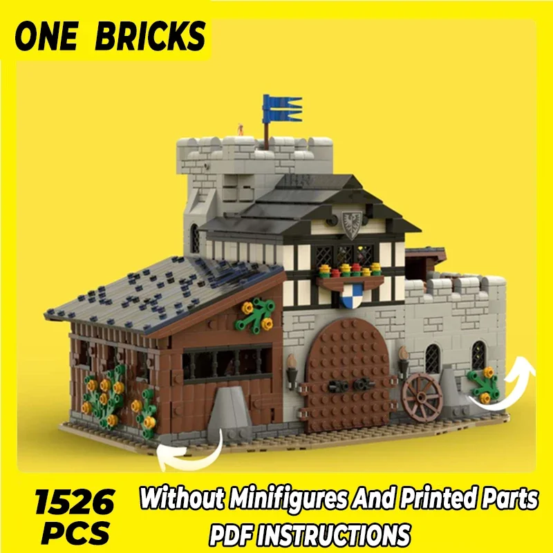 

Moc Building Blocks Ancient Century Model Falcon Stable Technical Bricks DIY Assembly Construction Toys For Childr Holiday Gifts