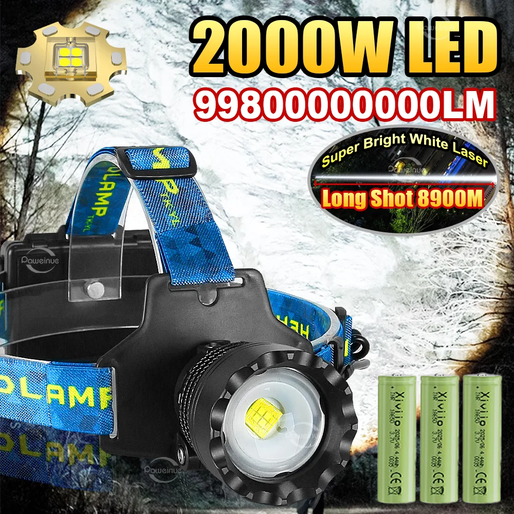 2000-ワット超高輝度レーザー-led-ヘッドランプ長距離充電式ヘッドトーチ-ipx6-防水キャンプ釣りアドベンチャー-18650-ランタン充電式ヘッドトーチ-アドベンチャー-フィッシング用-超高輝度長距離ヘッドライト充電式戦術ヘッドトーチ釣りキャンプランタン