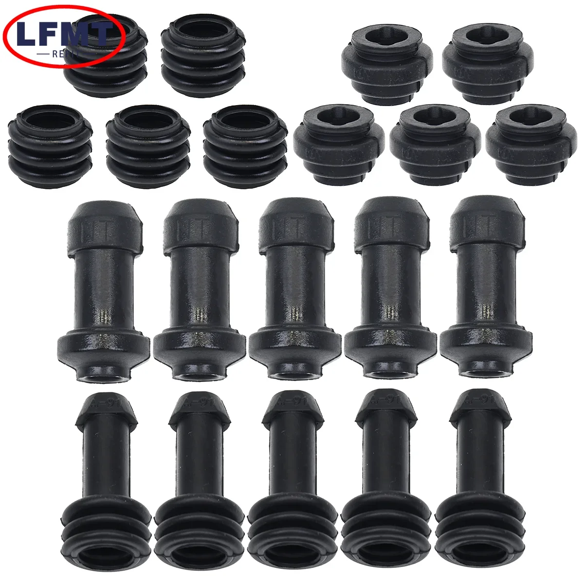 

10Set Motorcycle Scooter Brake Upper Lower Pump Caliper Shock Absorber Sleeve Rubber Disc Brake Pump Waterproof Cap Dust Cover