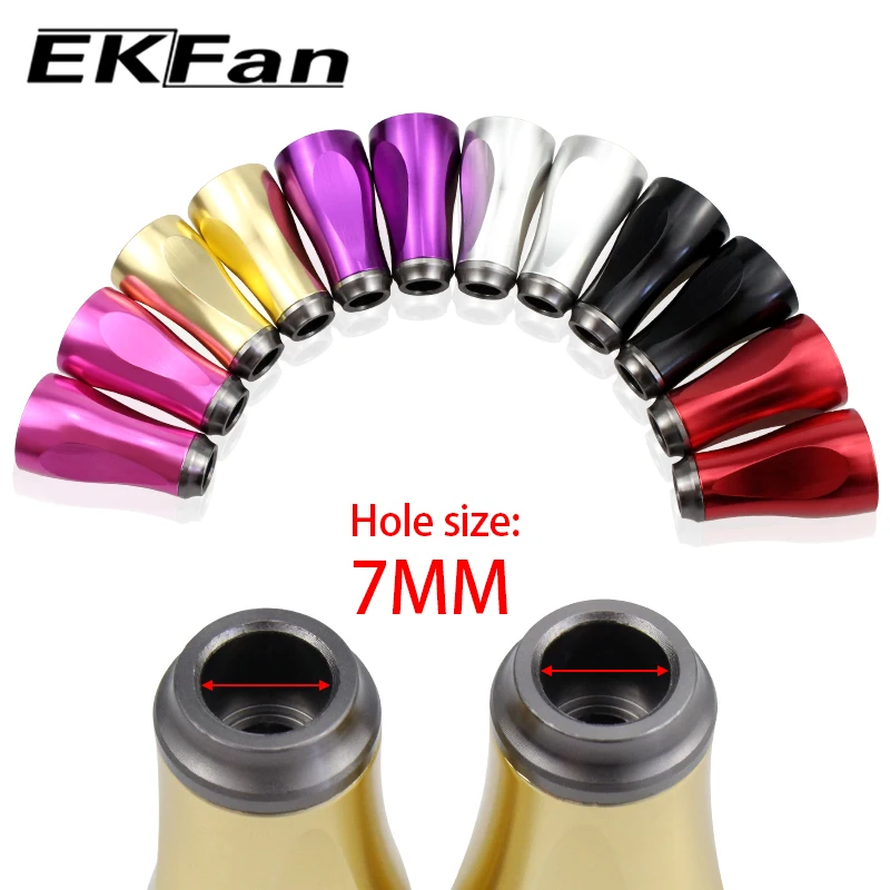 EKFan 2 Stück Aluminiumlegierung Spinn- und Baitcasting-Angelrollen-Griffknöpfe für SHI/DAI 7*4*2,5mm Lager, DIY-Teile für Köderrollen – Detail 9