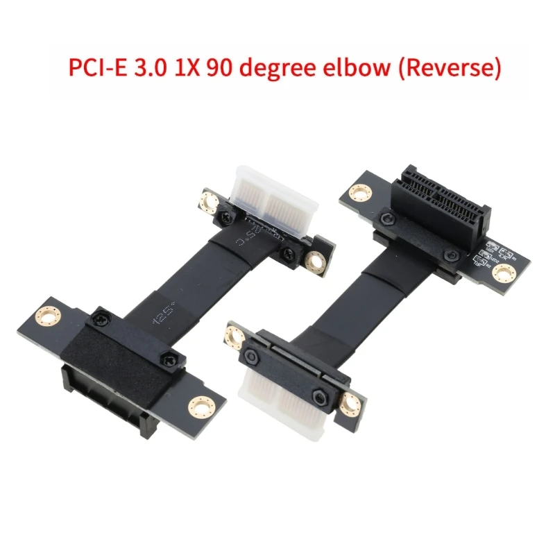 Cabo de Extensão para Placa Gráfica, PCI-E 3.0, 1X a 1X, 90 Graus, Placa de Som, Rede Sem Fio, Adaptador Array, Linha 0,5 cm