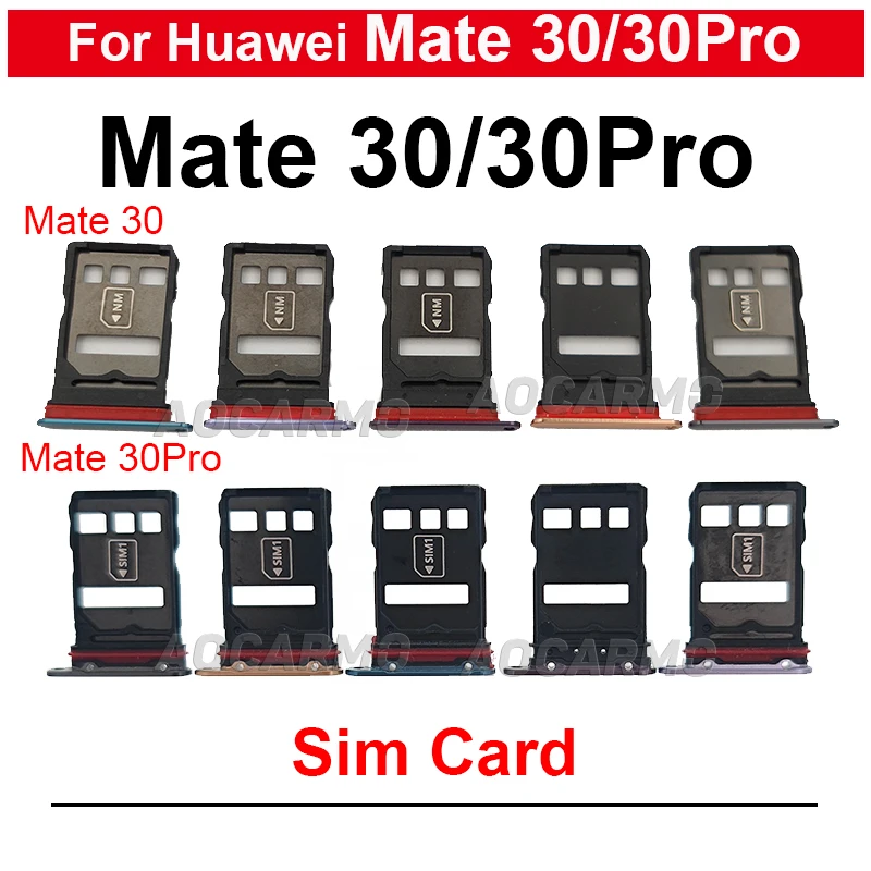 

SIM Card For Huawei Mate 30 Pro 30Pro Socket Slot Sim Tray Holder Repair Replacement Parts