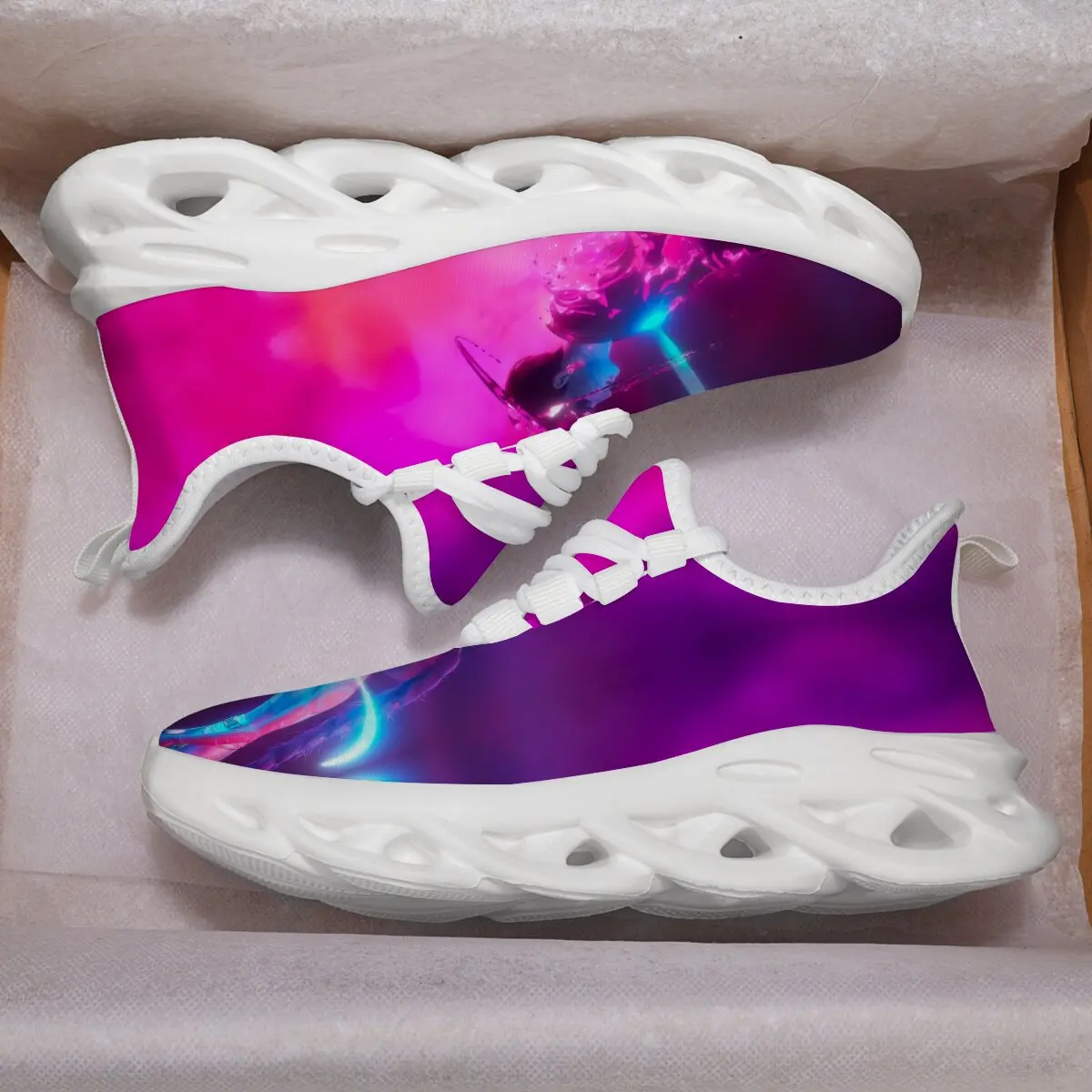 

Athletic Running Sneakers Luxury Shoes for Men Lightweight Breathable Character Print Men's Sneakers Slip on Walking Sneakers