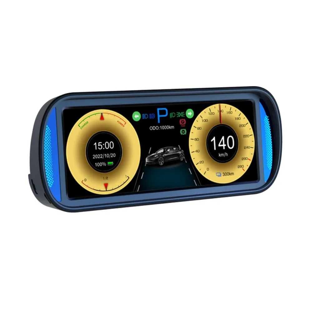 

Car Multi-Function LCD Meter HUD Head-Up Display Dashboard Projector for Tesla Model 3 Model Y