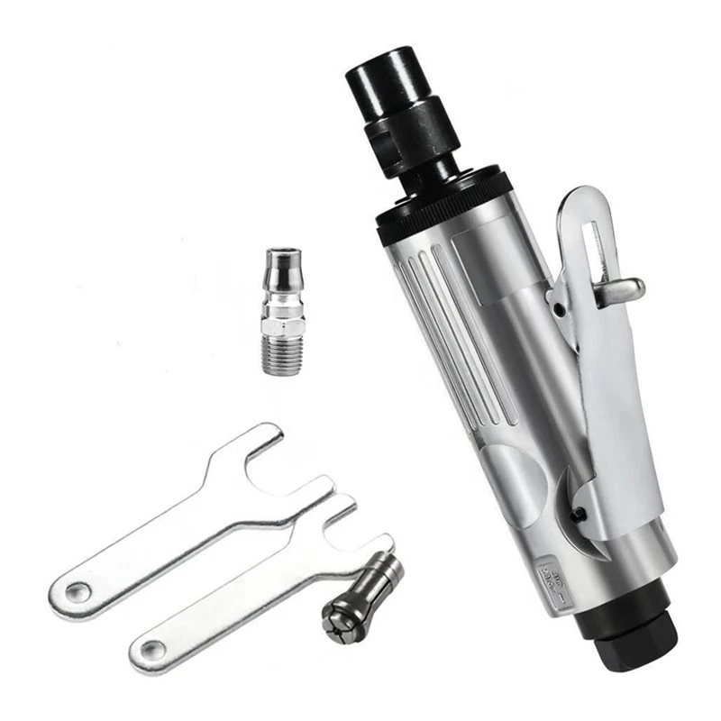 AB02 Free Speed 25, 000 RPM 1/4 Inch Air Die Grinder, Mini And Compact Size Design, 1/4 And 1/8 Inch Collet, Polishing Tool
