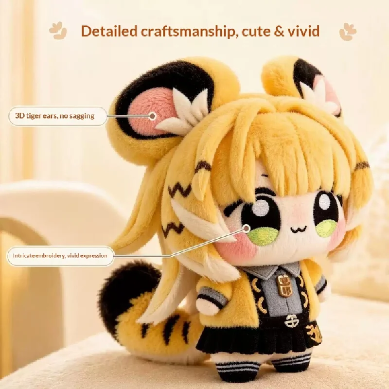 New Zenless Zone Zero Ju Fufu Cotton 15cm Backpack Pendant Accessories Cartoon Creative Ornament Collection Birthday Gift