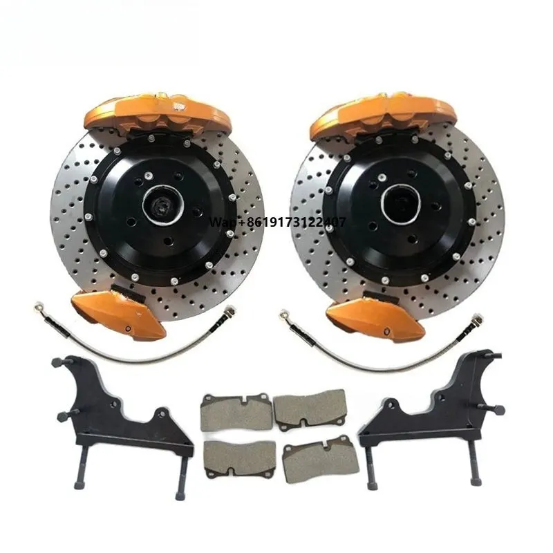 KLAKLE Big Brake System Rear Brake Dual Caliper  4 Pots  6 380*28MM for A1 A2 A3 A4 A5 A6 A7 A8
