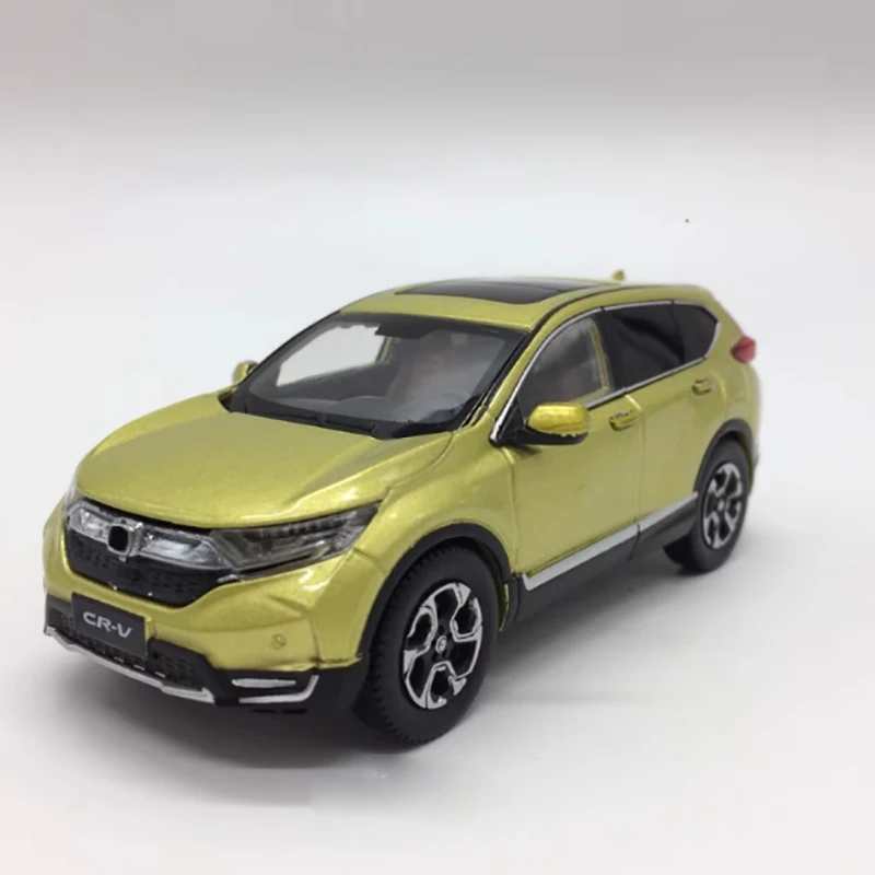 Diecast 1:43 Scale CRV SUV 2017 Alloy Plastic Car Model Finished Product Simulation Toy Collection Gift Static Model Display