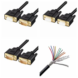 Gold-plated 9-pin serial line RS232 COM data line DB9 male female direct connection line