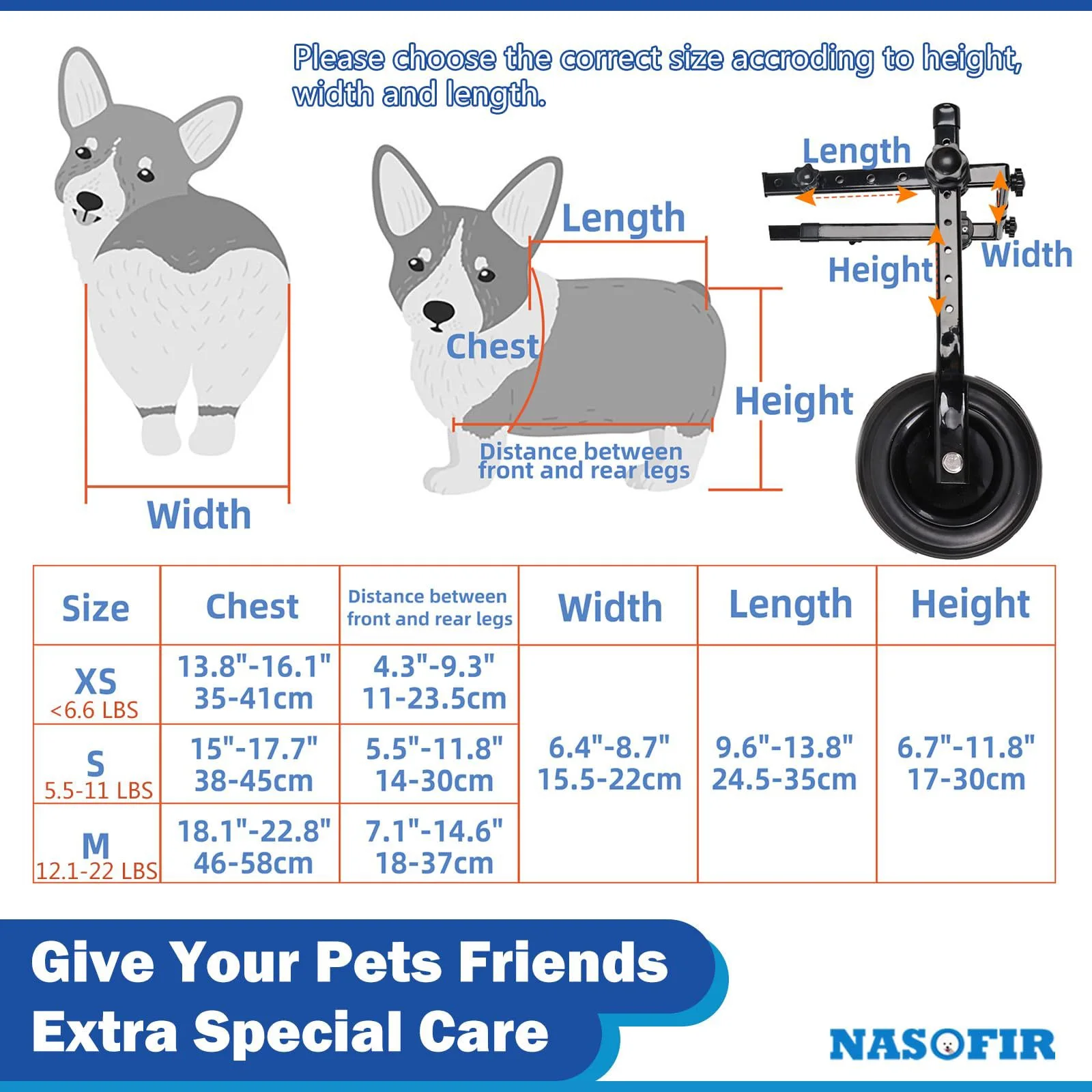 Pet Wheelchair Dog Adjustable Hind Limb Paralysis Disabled Elderly Mobility Scooter Dog Rehabilitation Walking Assist Trolley - Image 4